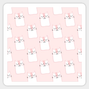 Cute Fuzzy Cats Sticker